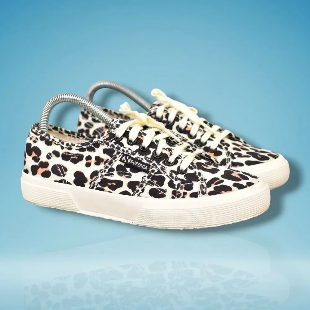 Superga 2750 Sneakers Women’s Size 8 EU 39 Light Leopard Cheetah Print